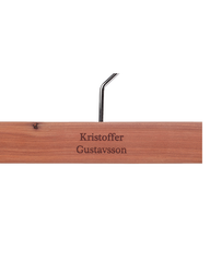 Engraved Trouser Hanger Cedar